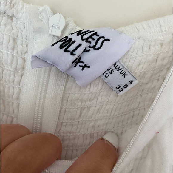 Flowy white princess polly romper - Picture 3 of 5